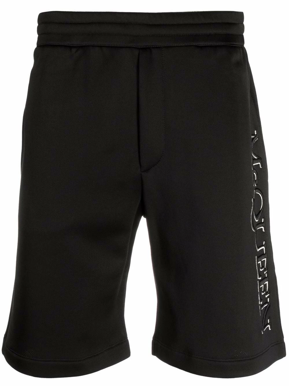 Alexander McQueen Logo embroidered track shorts 1 Alexander McQueen logo-embroidered track shorts
