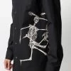 Alexander McQueen skeleton-print cotton shirt