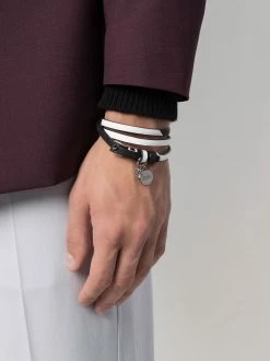Alexander McQueen Skull charm double-wrap bracelet