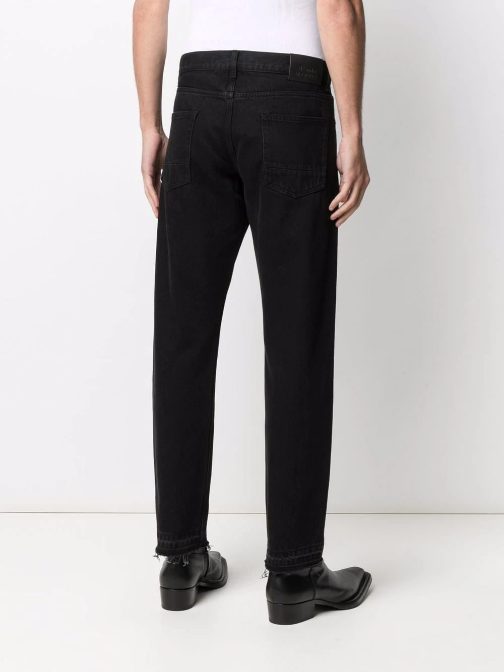 Alexander McQueen Ripped detail slim fit jeans 4 Alexander McQueen ripped-detail slim-fit jeans