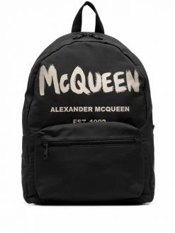 Alexander McQueen Graffiti Metropolitan printed backpack