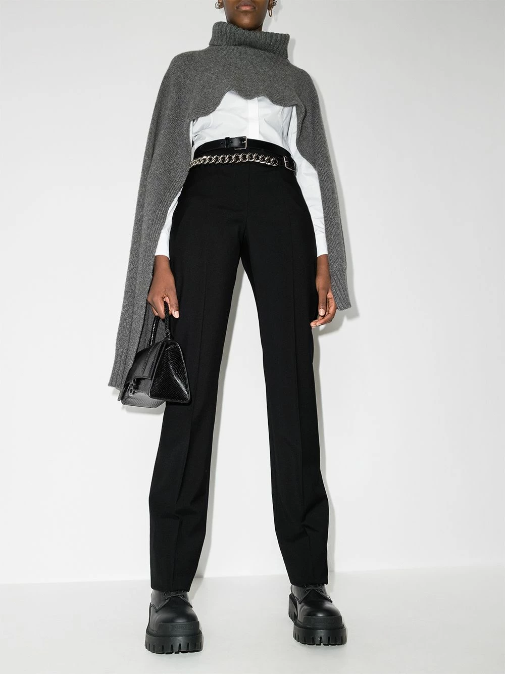 Alexander McQueen Straight leg wool trousers 5 Alexander McQueen straight-leg wool trousers