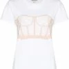 Alexander McQueen bustier print short-sleeve T-shirt