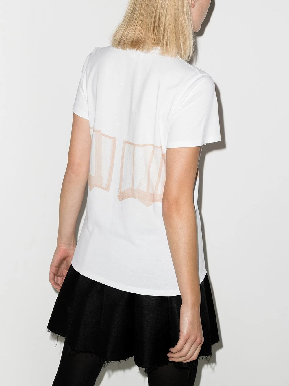 Alexander McQueen Bustier print short sleeve T shirt 3 Alexander McQueen bustier print short-sleeve T-shirt