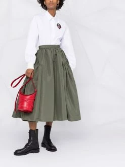 Alexander McQueen gathered panel midi skirt