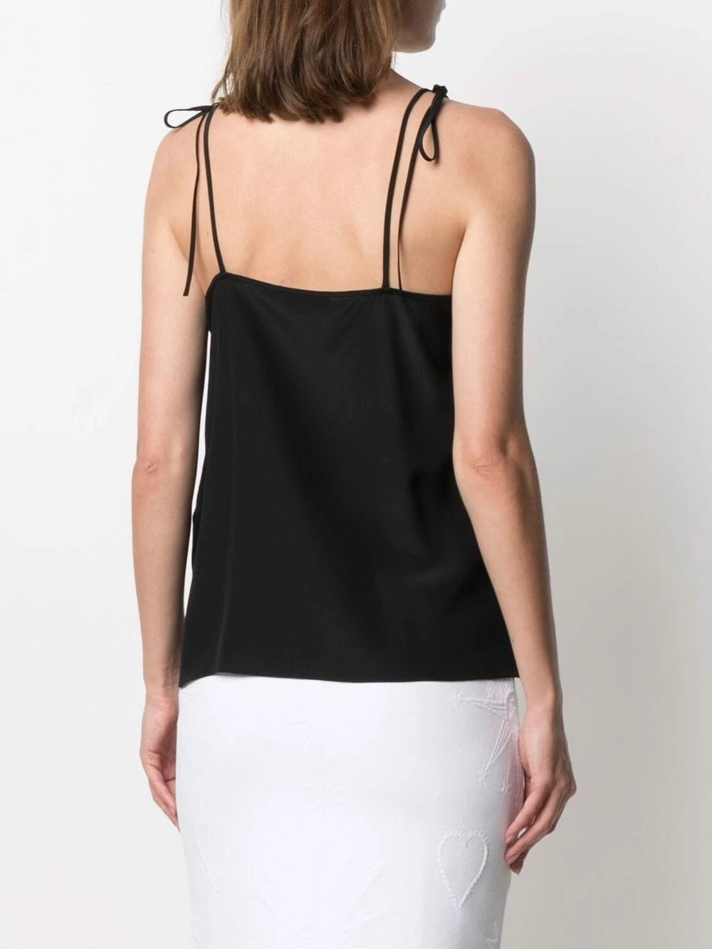 Alexander McQueen Lace trim silk camisole 4 Alexander McQueen lace-trim silk camisole