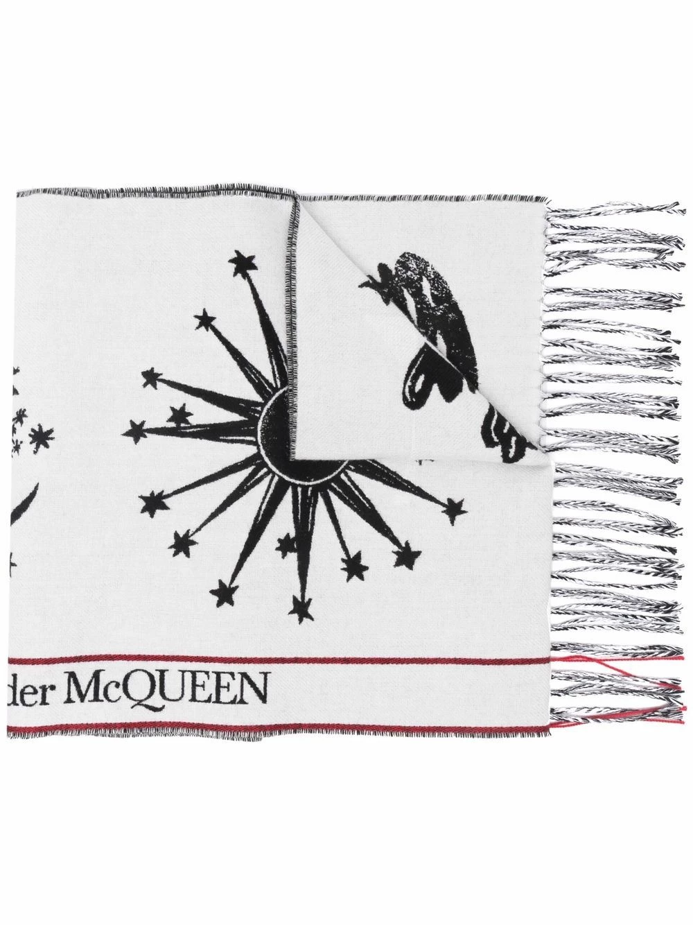Alexander McQueen Skull print modal scarf 1 Alexander McQueen skull print modal scarf