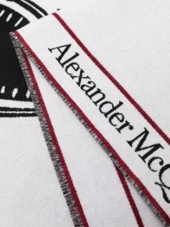 Alexander McQueen skull print modal scarf