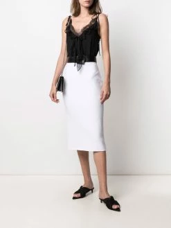 Alexander McQueen embroidered mid-length skirt