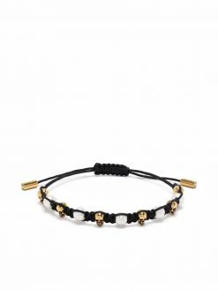 Alexander McQueen Skull charm friendship bracelet