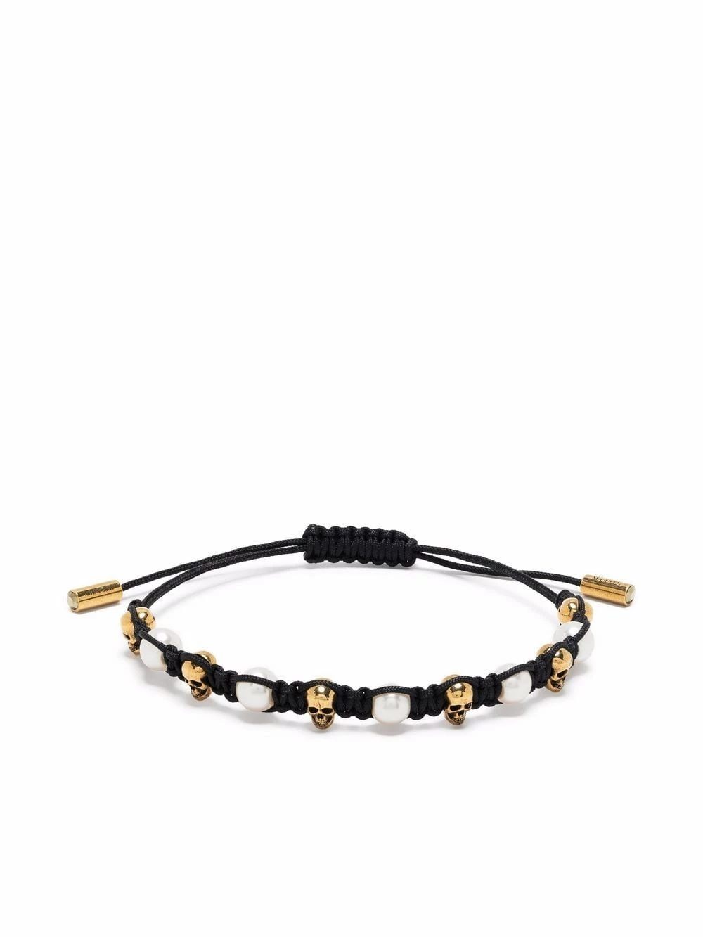 Alexander McQueen Skull charm friendship bracelet 1 Alexander McQueen Skull charm friendship bracelet