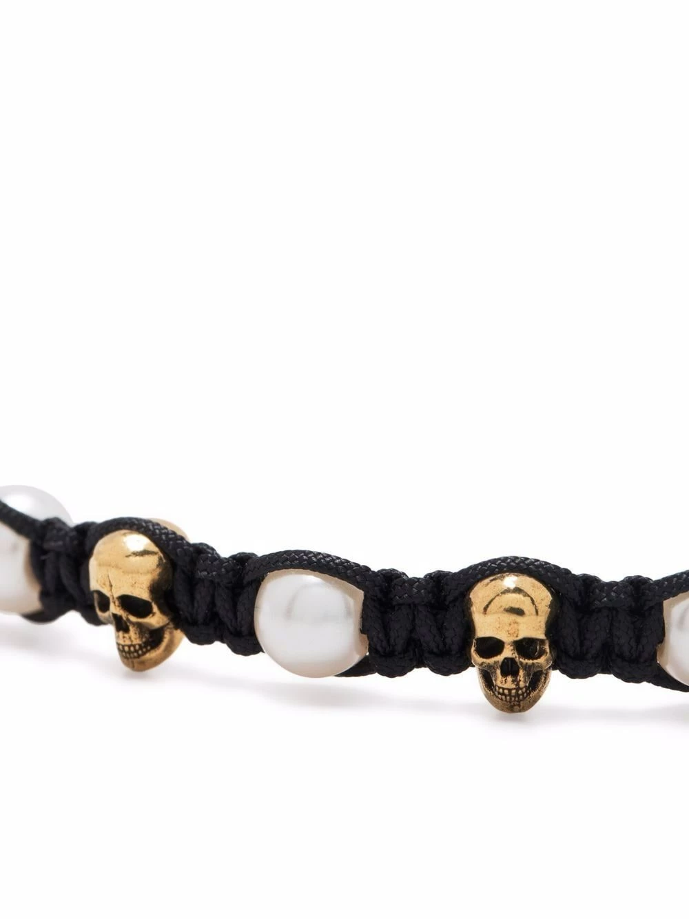 Alexander McQueen Skull charm friendship bracelet 3 Alexander McQueen Skull charm friendship bracelet