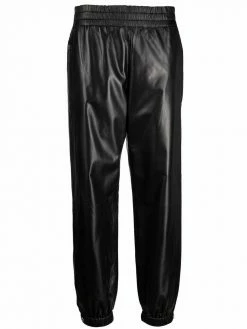Alexander McQueen elasticated leather trousers
