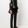 Alexander McQueen multi-patch peplum biker jacket