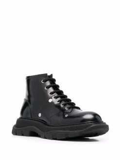 Alexander McQueen Tread lace-up ankle boots