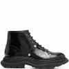 Alexander McQueen Tread lace-up ankle boots