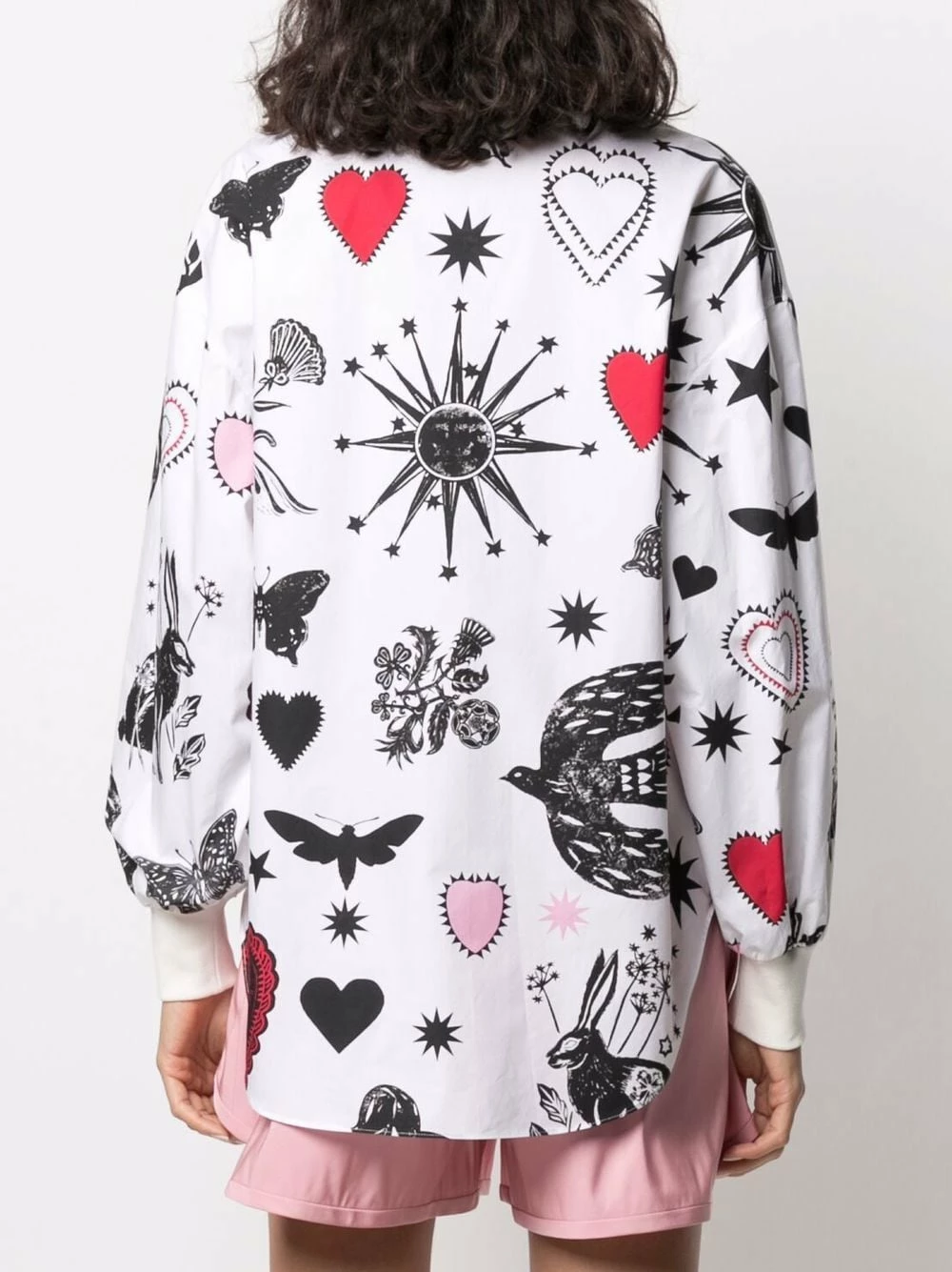 Alexander McQueen Graphic print long sleeve shirt 4 Alexander McQueen graphic-print long-sleeve shirt