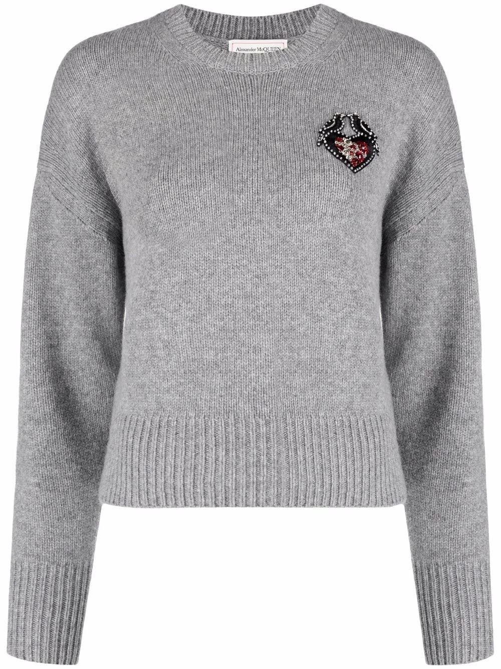 Alexander McQueen Love Birds wool jumper 1 Alexander McQueen Love Birds wool jumper