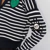 Alexander McQueen applique striped cardigan