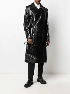 Alexander McQueen leather trench coat