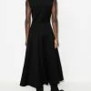 Alexander McQueen corset-style flared midi dress