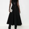 Alexander McQueen corset-style flared midi dress