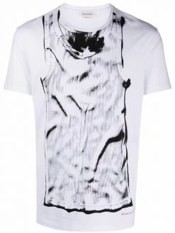 Alexander McQueen graphic-print cotton-jersey T-shirt