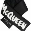 Alexander McQueen logo-print wrap scarf