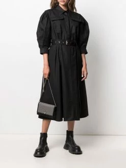 Alexander McQueen belted cotton shirt dress