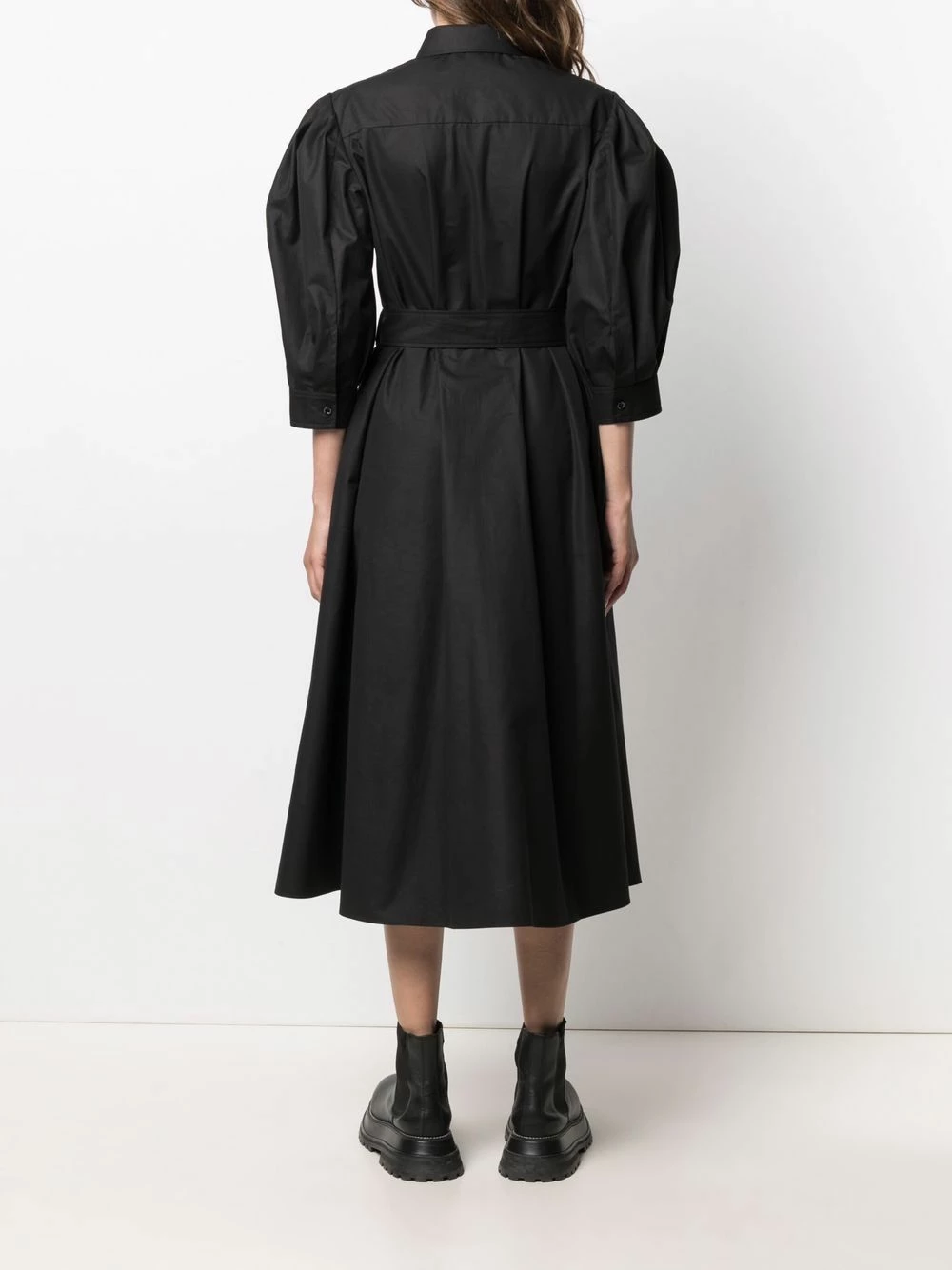 Alexander McQueen Belted cotton shirt dress 4 Alexander McQueen belted cotton shirt dress