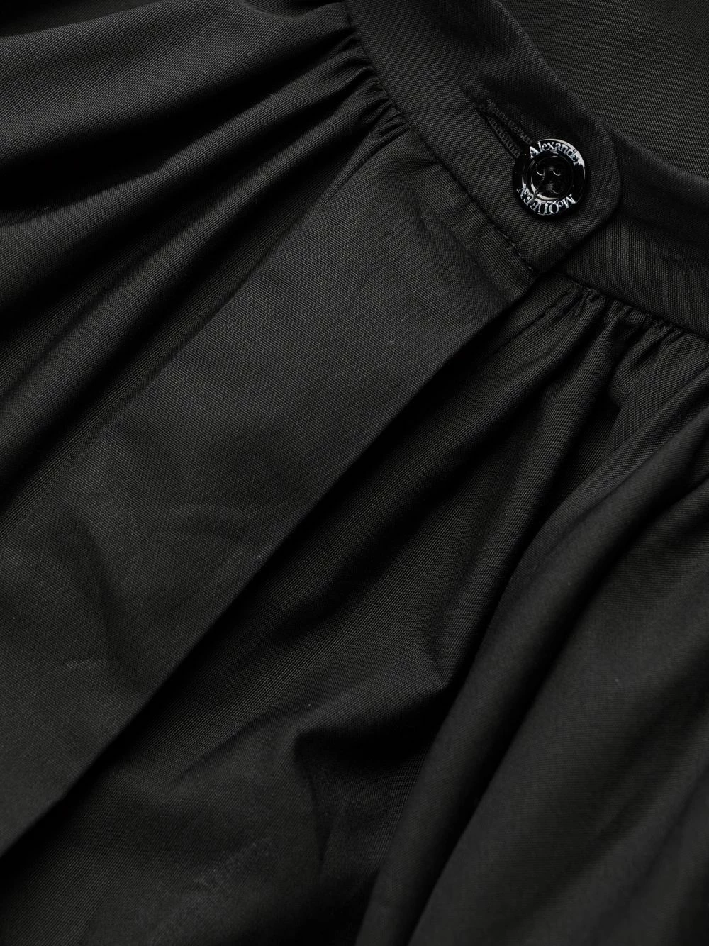 Alexander McQueen Flared band collar cotton dress 7 Alexander McQueen flared band-collar cotton dress