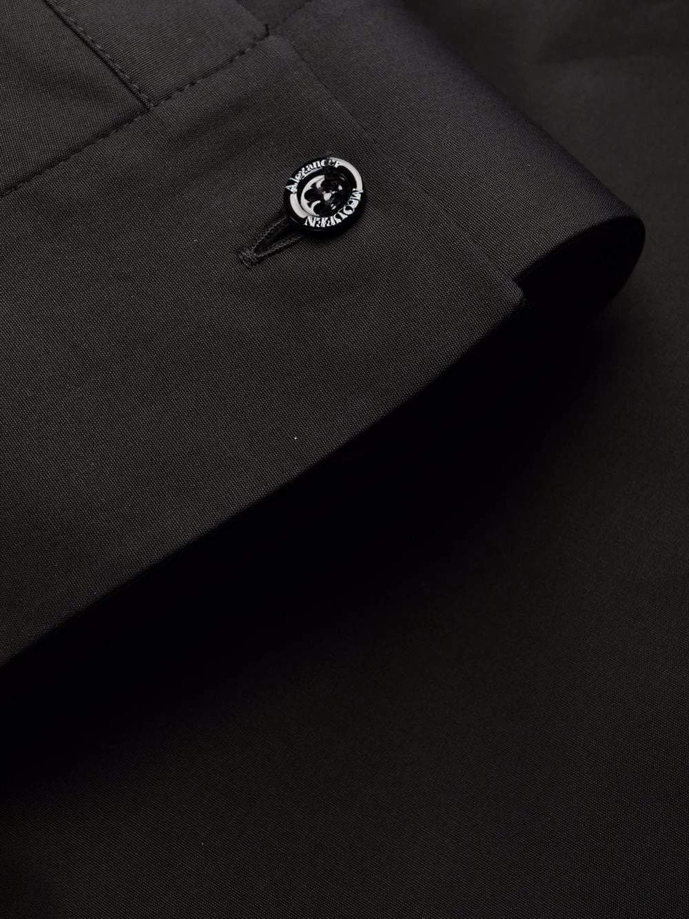 Alexander McQueen Flared band collar cotton dress 6 Alexander McQueen flared band-collar cotton dress