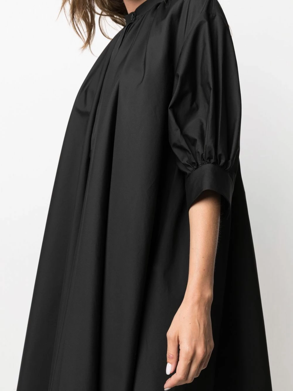 Alexander McQueen Flared band collar cotton dress 5 Alexander McQueen flared band-collar cotton dress