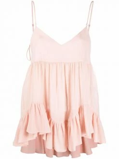 Alexander McQueen ruffle-trim tank top