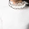 Alexander McQueen ruffle-collar knitted top