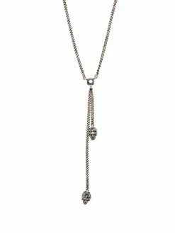 Alexander McQueen layered skull-embellished necklace
