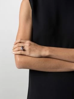 Alexander McQueen faux pearl Skull charm ring