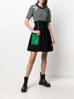 Alexander McQueen crochet-appliqué knitted dress