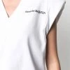 Alexander McQueen Logo print V neck top 9 Alexander McQueen logo-print V-neck top