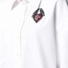 Alexander McQueen embellished-heart cotton shirt