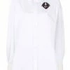 Alexander McQueen embellished-heart cotton shirt