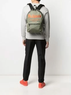 Alexander McQueen Graffiti Metropolitan print backpack