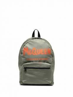 Alexander McQueen Graffiti Metropolitan print backpack