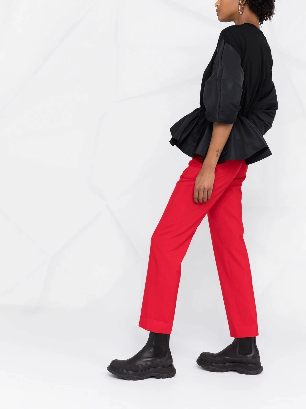 Alexander McQueen Puff sleeve peplum top 4 Alexander McQueen puff-sleeve peplum top