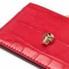 Alexander McQueen crocodile-effect leather chain cardholder