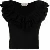 Alexander McQueen V-neck ruffled blouse