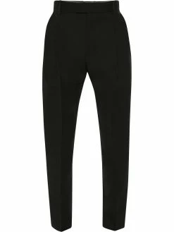 Alexander McQueen tailored satin-panel trousers