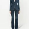 Alexander McQueen fitted denim blazer