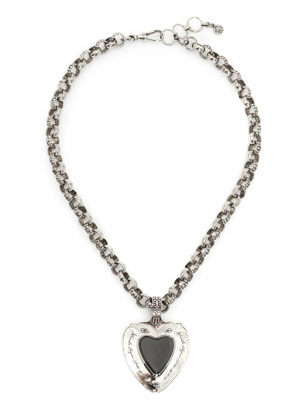 Alexander McQueen Heart pendant necklace 1 Alexander McQueen heart pendant necklace