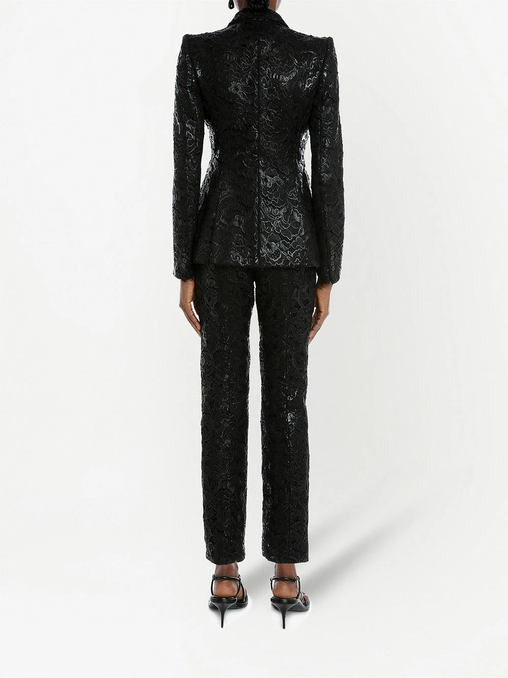 Alexander McQueen Lace single breasted blazer 4 Alexander McQueen lace single-breasted blazer